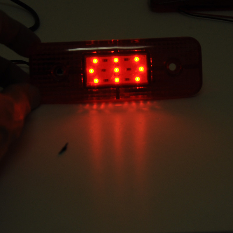 Габарит прямоугольный - красный - 115х40мм - 12/24V Led 9 диодов - "MRT-60" - K-062 (5шт) Габарит прямоугольный - красный - 115х40мм - 12/24V Led 9 диодов - "MRT-60" - K-062 (5шт)