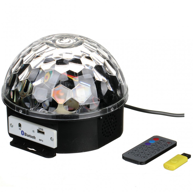 Проэктор Magic Ball Light c Bluetooth,USB,2-я динамиками,флешкой,пультом AT-77BT