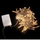 Гирлянда Нить 20 м, 400LED, прозрачный провод, теплый белый