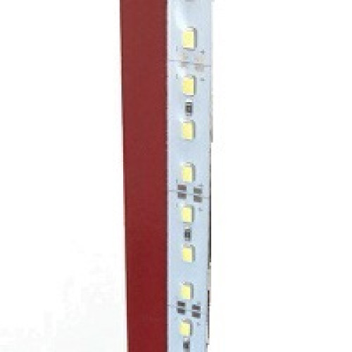 Лента алюминий 12V - 25см - Синяя - (5630) - 2А 18LED  в силиконе