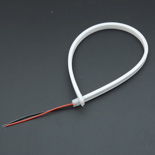 Лента - Силикон  LED Neon - 12v 15см белая гибкая (боковое свечение/шир.12мм/выс. 6мм)