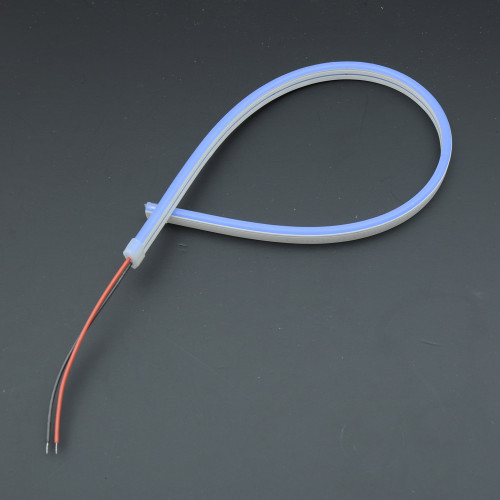Лента - Силикон  LED Neon - 12v 25см синяя гибкая (боковое свечение/шир.12мм/выс. 6мм)