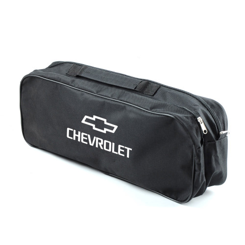 Сумка в багажник авто CHEVROLET чорна  (52,6х18,6х13,2)  2 відділи "Beltex" (на липучках)
