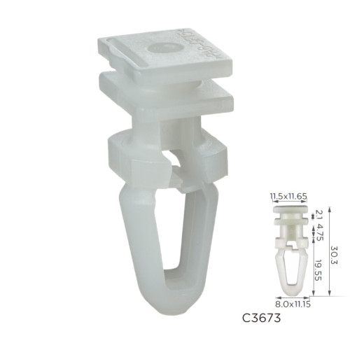 Кліпси C3673 молдинга BMW (51478234047, 15355) ( уп. 100 шт.) Кліпси C3673 молдинга BMW (51478234047, 15355) ( уп. 100 шт.)
