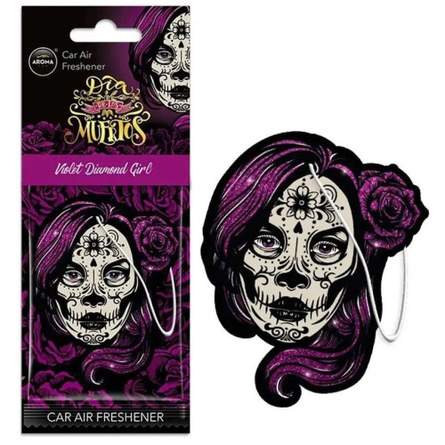 Освіжувач сухий лист - "Aroma" - Dia De Los Muertos - Violet Diamond Girl 10378