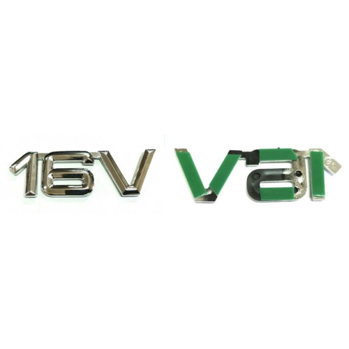 Емблема – напис "16 V" на багажник 80x27мм