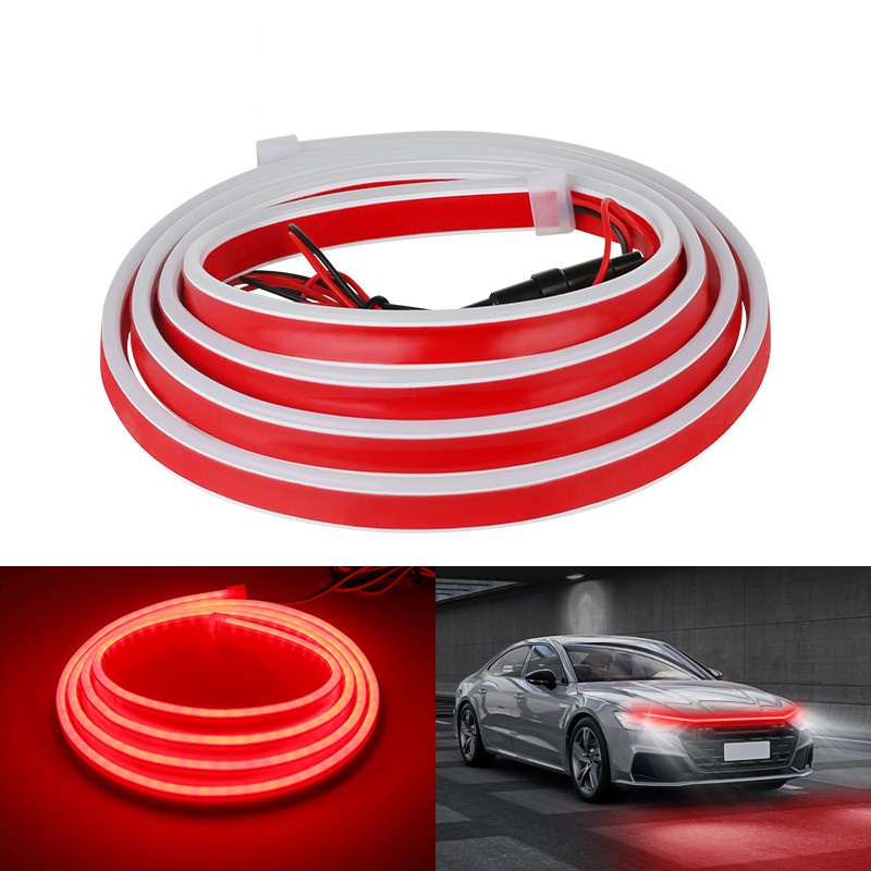 Підсвітка капота гнучка 12V LED динамічна Біла 200см (бокове свічення) Підсвітка капота гнучка 12V LED динамічна Біла 200см (бокове свічення)