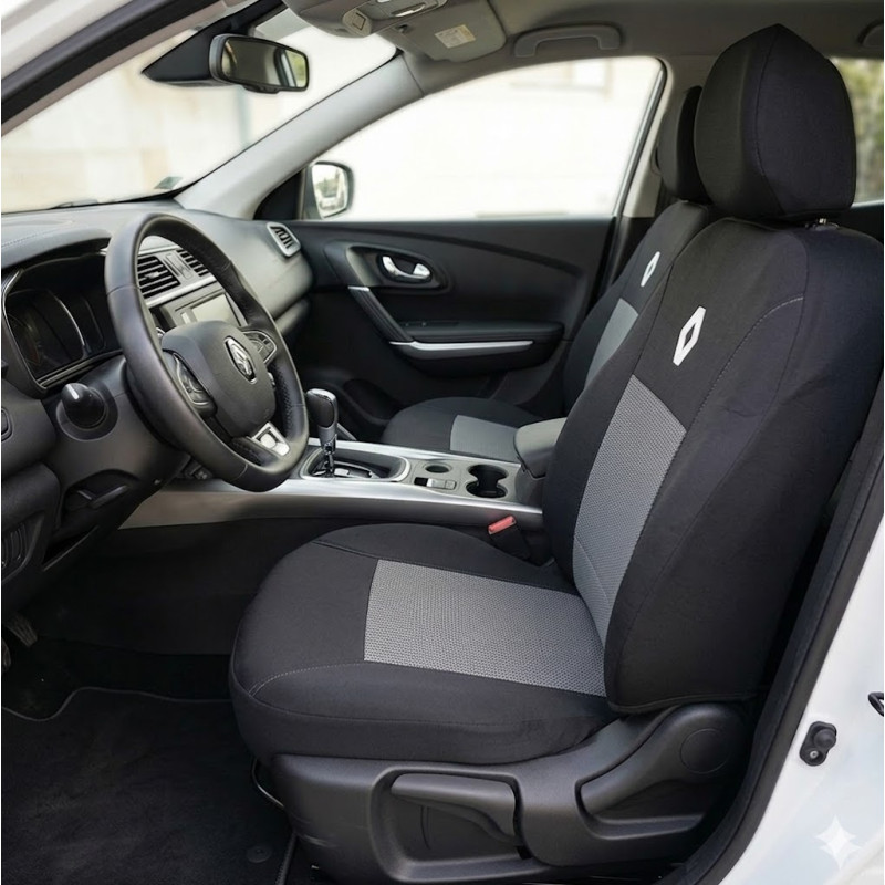 Чохли мод.Renault Kangoo II 2008-2013 (1+1) Сірі "АвтоСвіт" 2 підгол-ка Чохли мод.Renault Kangoo II 2008-2013 (1+1) Сірі "АвтоСвіт" 2 підгол-ка