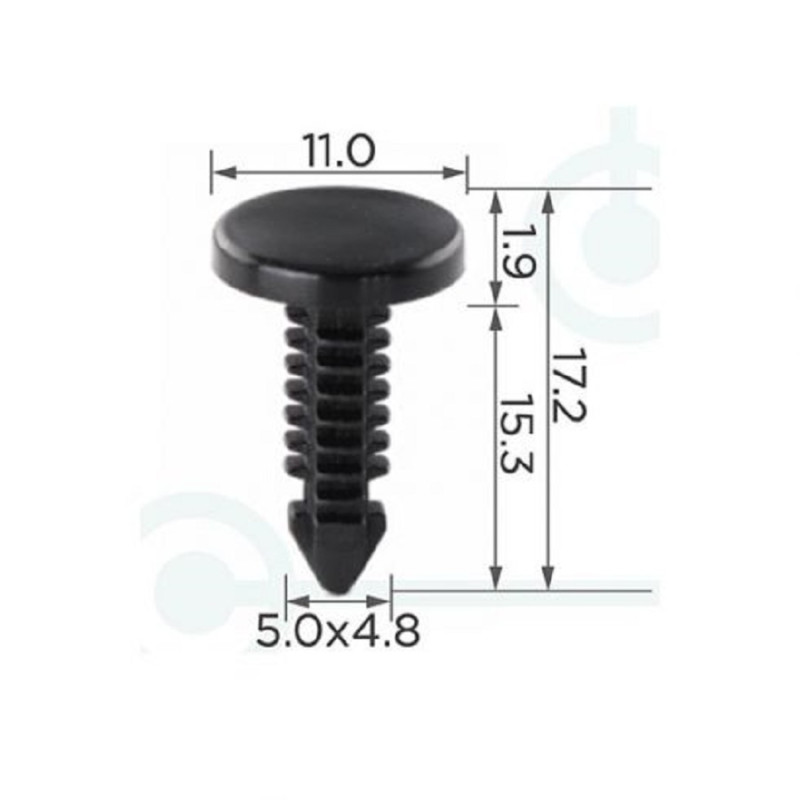 Кліпси C0423 ущільнювача дверей GM 20413107 Ford 388246S AMC 4006516 (уп. 100шт.) Кліпси C0423 ущільнювача дверей GM 20413107 Ford 388246S AMC 4006516 (уп. 100шт.)