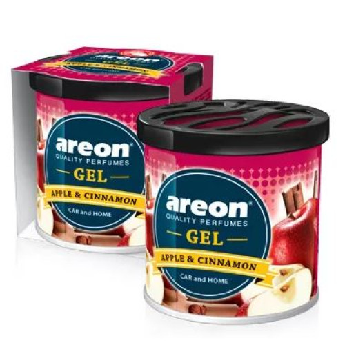 Освіжувач гель консерва 80gr - "Areon" - GEL - Apple & Cinnamon (Яблуко-Кориця)