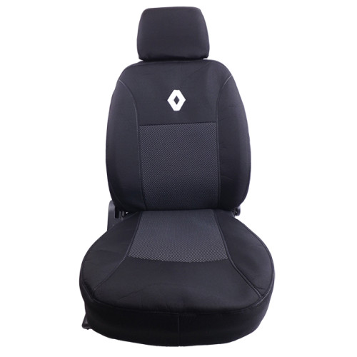 Чохли мод.Renault Kangoo II 2008-2013 (роздільний) Чорні "АвтоСвіт" 5 підгол-ка