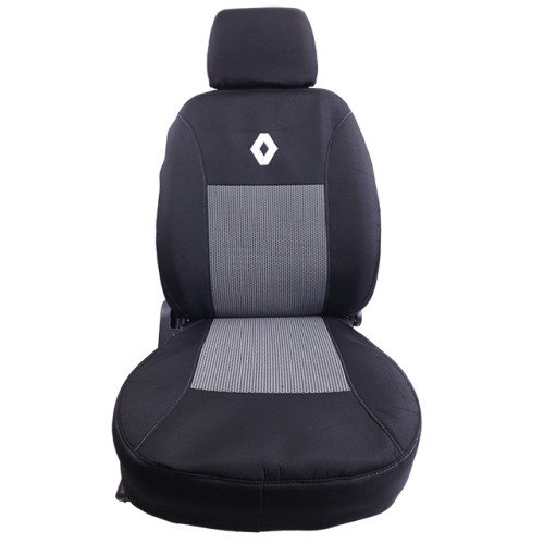 Чохли мод.Renault Kangoo II 2008-2013 (1+1) Сірі "АвтоСвіт" 2 підгол-ка