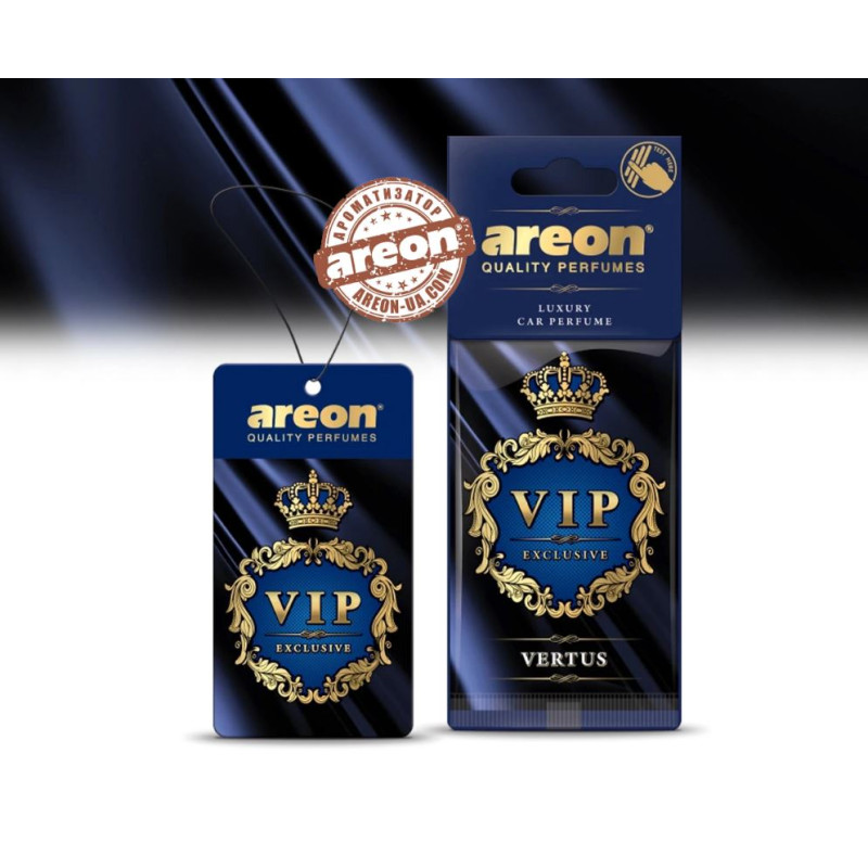 Освіжувач сухий лист - "Areon" - VIP - Vertus (Вертус) 
