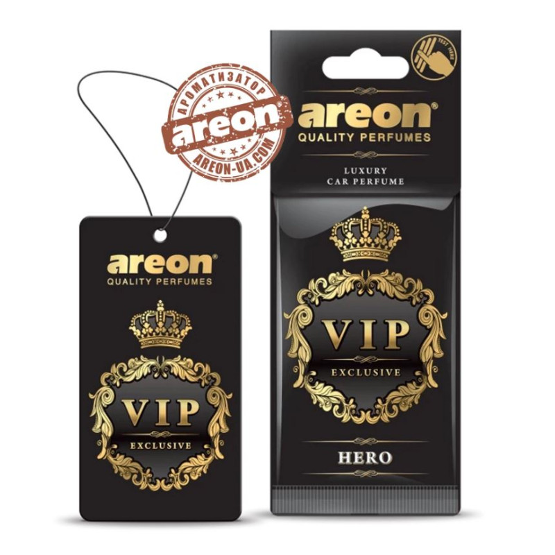 Освіжувач сухий лист - "Areon" - VIP - Hero (Герой) 