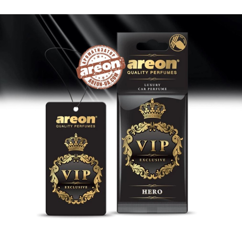 Освіжувач сухий лист - "Areon" - VIP - Hero (Герой) 
