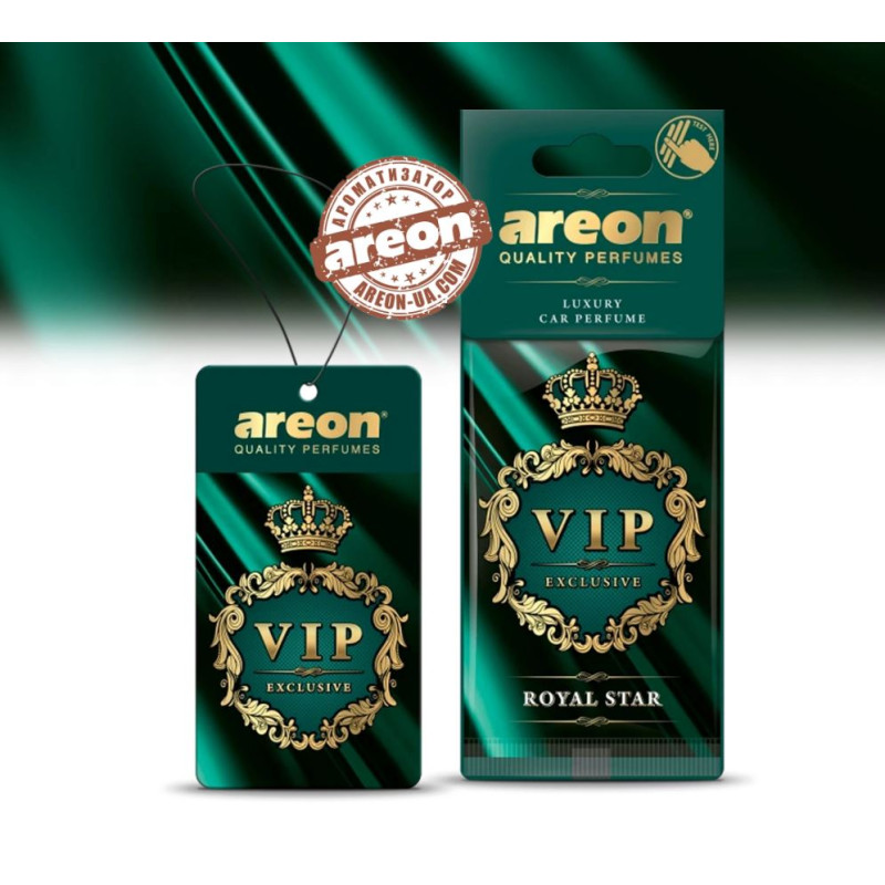 Освіжувач сухий лист - "Areon" - VIP - Royal Star (Королівська зірка) 