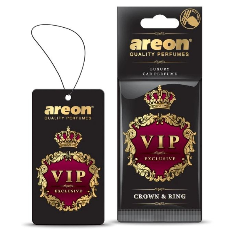 Освіжувач сухий лист - "Areon" - VIP - Crown & Ring (Корона та кільце) 