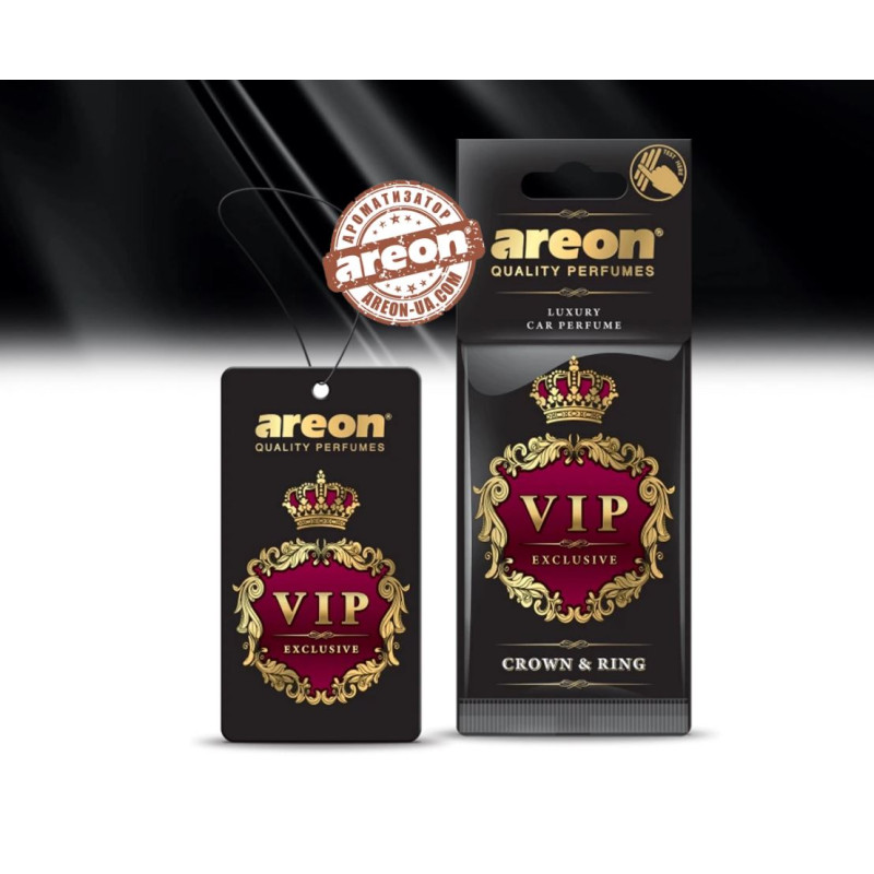 Освіжувач сухий лист - "Areon" - VIP - Crown & Ring (Корона та кільце) 