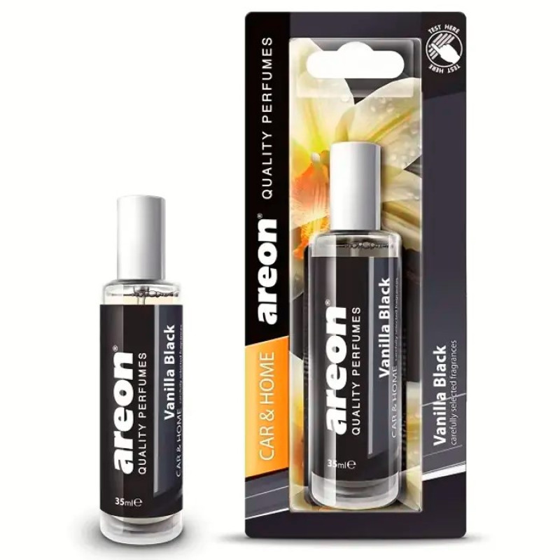 Освіжувач спрей 35ml - "Areon" - Perfume - Vanilla Black (Чорна Ваніль) +1аркуш (12шт/уп)