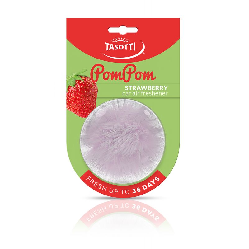 Освіжувач помпом - "Tasotti" - POM POM - Strawberry (Полуниця)