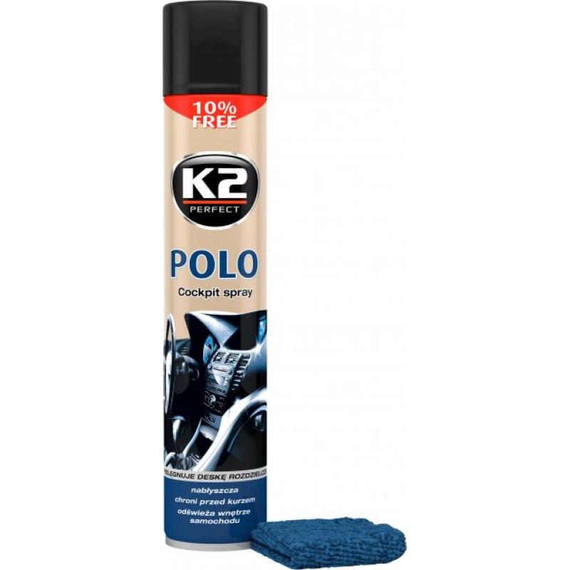 Поліроль торпеди спрей 750ml "K2" Polo Fahren (Нова машина) (12шт/ящ)