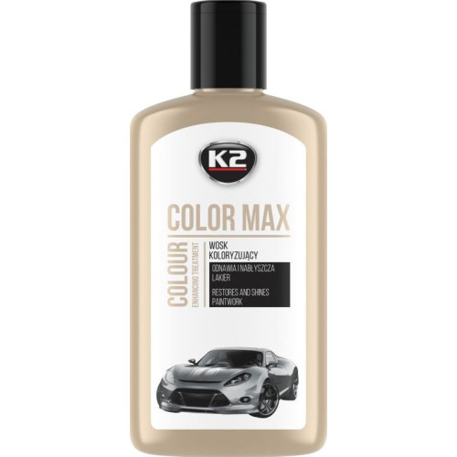 Поліроль кузова крем 250ml Білий "K2" K020White Color Max / приховує подряпку / посил. колір 