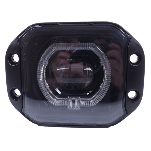 Фара-LED Прямокутник 28W діодна J14-28W+DRL Ближнє-біле/дальне-біле/DRL-білий(1шт)