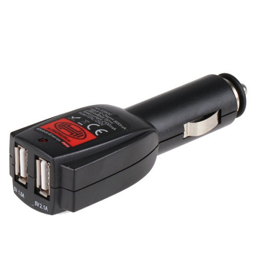 Прикурка на 2*USB (2100mA)  12/24V "Heyner"  511600