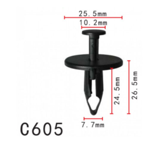 Кліпси C0605 розпірні FORD (W701054S300, 01028521, 11805) (уп.100шт) Кліпси C0605 розпірні FORD (W701054S300, 01028521, 11805) (уп.100шт)