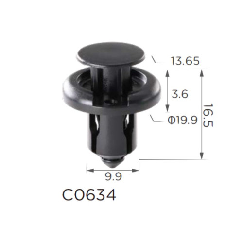 Кліпси C0634 розпірні ACURA, NISSAN, HONDA (91503SZ3003, 91503-SZ3-003, 91503-SZ5-003) (уп.100шт) Кліпси C0634 розпірні ACURA, NISSAN, HONDA (91503SZ3003, 91503-SZ3-003, 91503-SZ5-003) (уп.100шт)