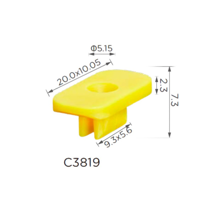 Кліпси C3819 втулка Tesla молдінг,дах (110682700C) ( уп. 100 шт.) Кліпси C3819 втулка Tesla молдінг,дах (110682700C) ( уп. 100 шт.)