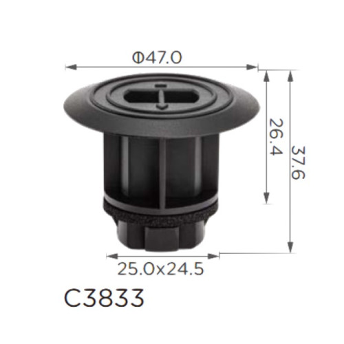 Кліпси C3833 молдингу Toyota (9046722015) ( уп. 100 шт.) Кліпси C3833 молдингу Toyota (9046722015) ( уп. 100 шт.)