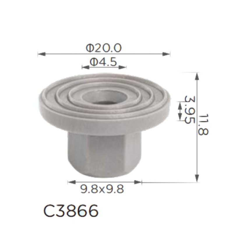 Гайки C3866 AUDI,SEAT,VOLKSWAGEN (8E0825265C, 20036)  ( уп. 100 шт.)