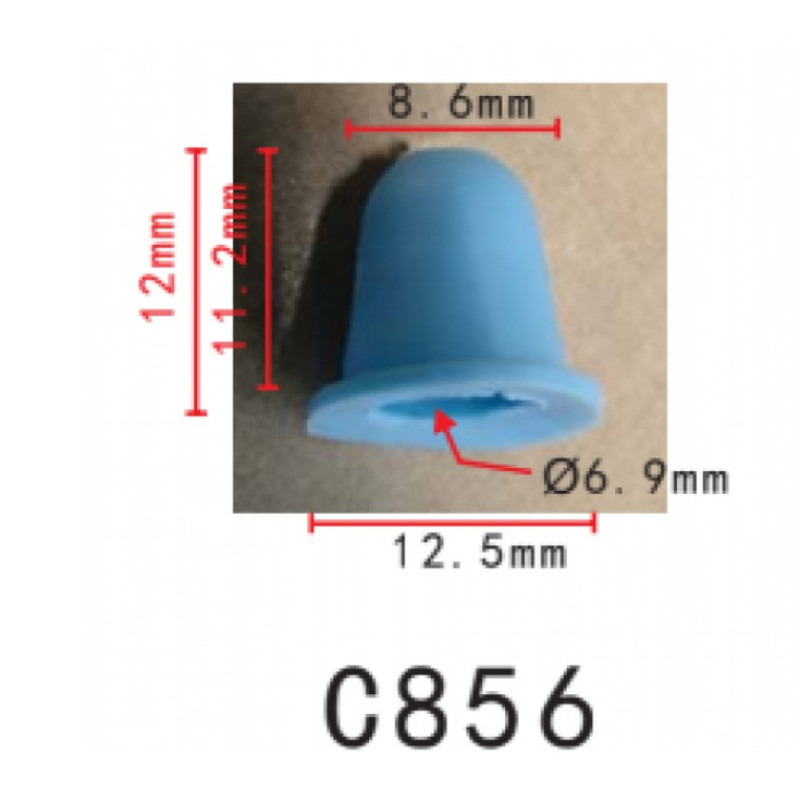 Кліпси C0856 VW,AUDI,FIAT,BMW,LANCIA,PORSCHE (1H0853586, 51131960127, 1H0-853-586, 14075) (уп.100шт) Кліпси C0856 VW,AUDI,FIAT,BMW,LANCIA,PORSCHE (1H0853586, 51131960127, 1H0-853-586, 14075) (уп.100шт)