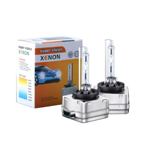 Лампа Ксенон D3S(цоколь пластик) 5500K 35W "Super Vision" (2шт)