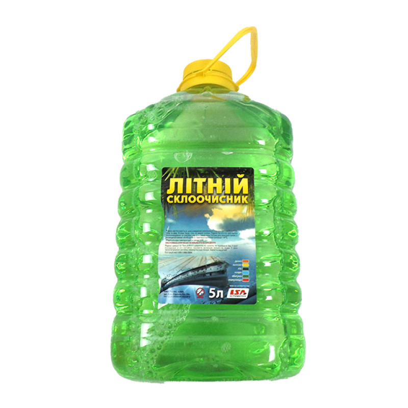 Рідина в бачок омивача 5L "LSA" Яблуко (4шт/уп) Рідина в бачок омивача 5L "LSA" Яблуко (4шт/уп)