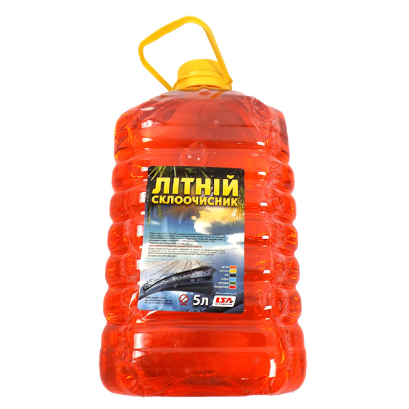 Рідина в бачок омивача 5L "LSA" Вишня (4шт/уп) Рідина в бачок омивача 5L "LSA" Вишня (4шт/уп)