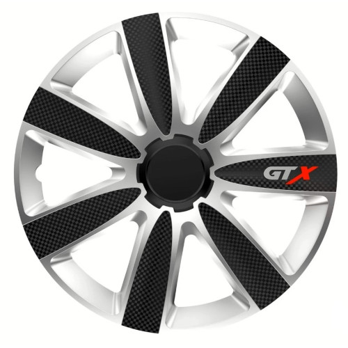 Ковпаки  Elegant "GTX  carbon BLACK&SILVER" 14"  (4 шт./уп)