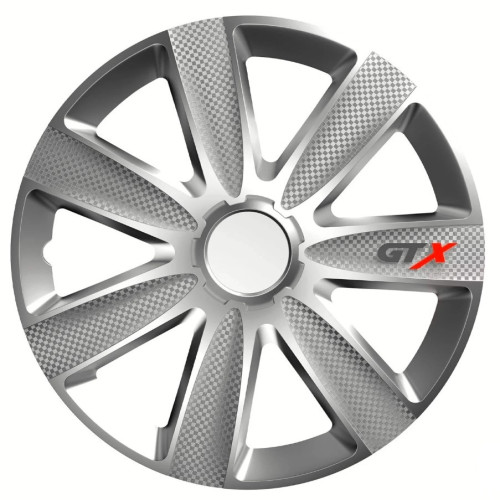 Ковпаки  Elegant "GTX  carbon SILVER " 14"  (4 шт./уп)