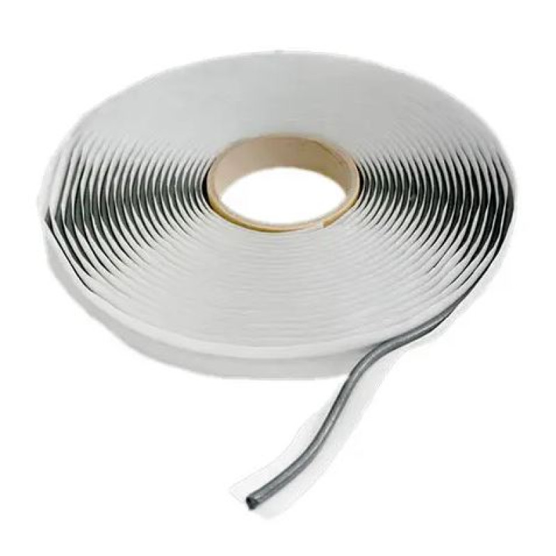 Клей для скла та фар Сірий Ø 6мм х 11м "CTK" Butyl headlight cord / бутил каучук