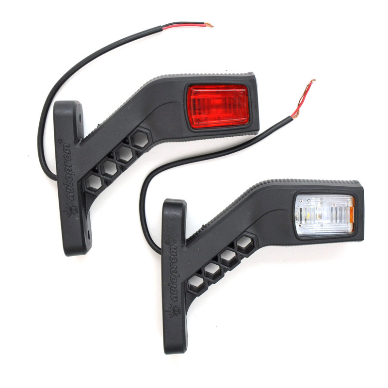 Габарит "ріжки" косий 13см 12/24v червоний+білий+жовтий 1+1+2LED "CERAY" Л-091 (4шт) Коробка Габарит "ріжки" косий 13см 12/24v червоний+білий+жовтий 1+1+2LED "CERAY" Л-091 (4шт) Коробка