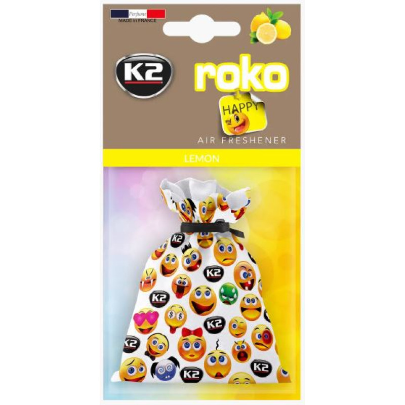 Освіжувач силікон гранули 25gr - "K2" - Vinci Roko Happy - Lemon (Лимон) V825H Освіжувач силікон гранули 25gr - "K2" - Vinci Roko Happy - Lemon (Лимон) V825H