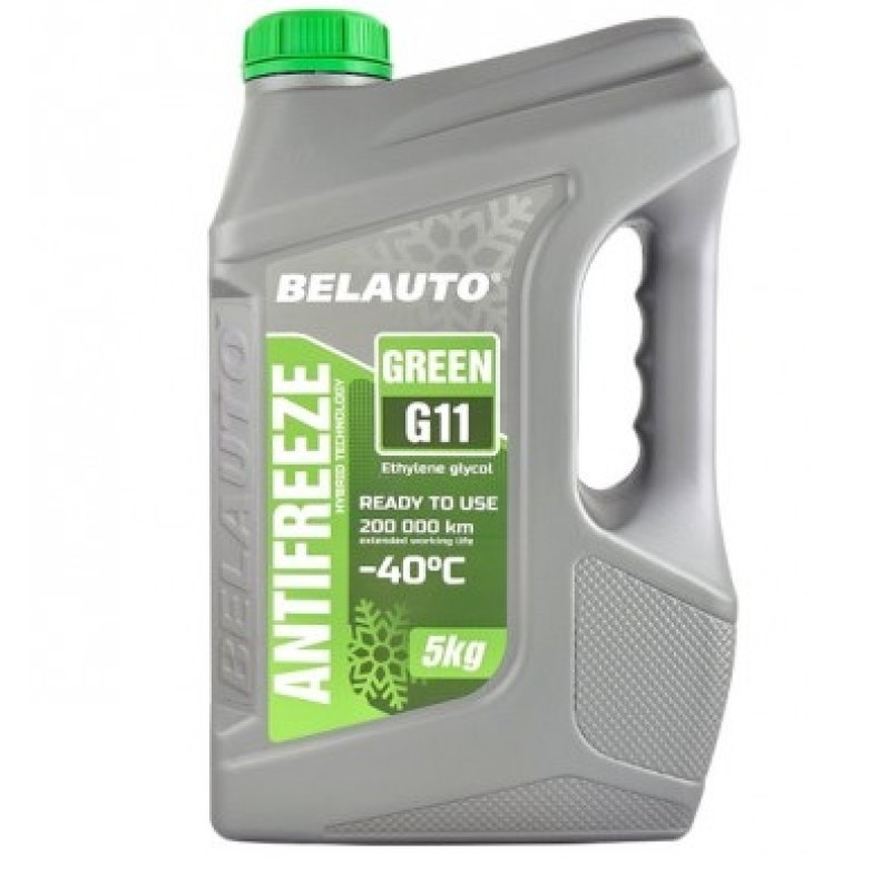 Антифриз 5kg Зелений -40°С G11 AF1750 "BELAUTO" (15шт/ящ)