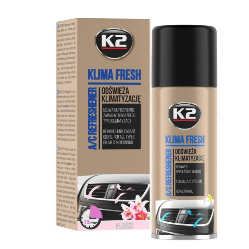 Очищувач автокондиціонера спрей  150ml "K2" Klima Fresh Квіти K222FL