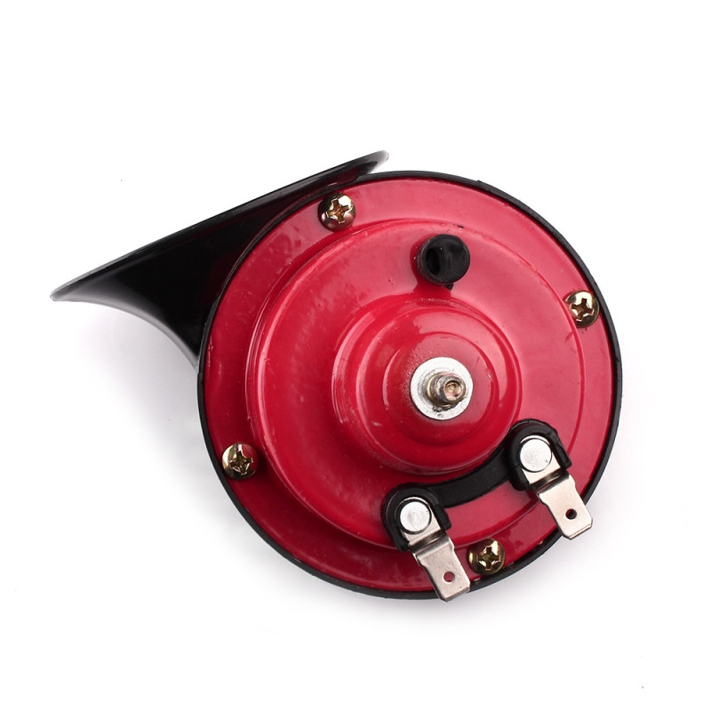 Сигнал 12v равлик 2контактний Ø 85mm 100 720 - червоно-чорна "Elegant" (40шт/ящ)