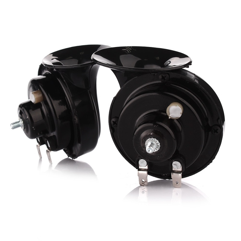 Сигнал 12v равлик 2контактний Ø 85mm 100 740 - чорний "Elegant" (40шт/ящ)