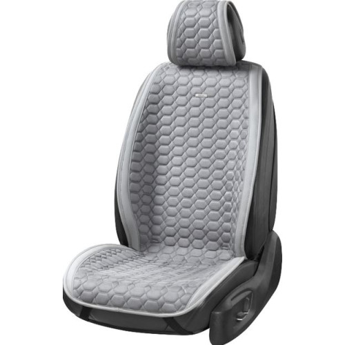 Накидки сидінь преміум класу велюр "Beltex" Monte Carlo Сірий (grey) Повний комплект BX81200