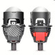 Лінза бі-LED 2.5"(D65мм) 100/120w 11000/13000Lm Карбонова,Подвійна призматична лінза  6+1+1 (Y5)