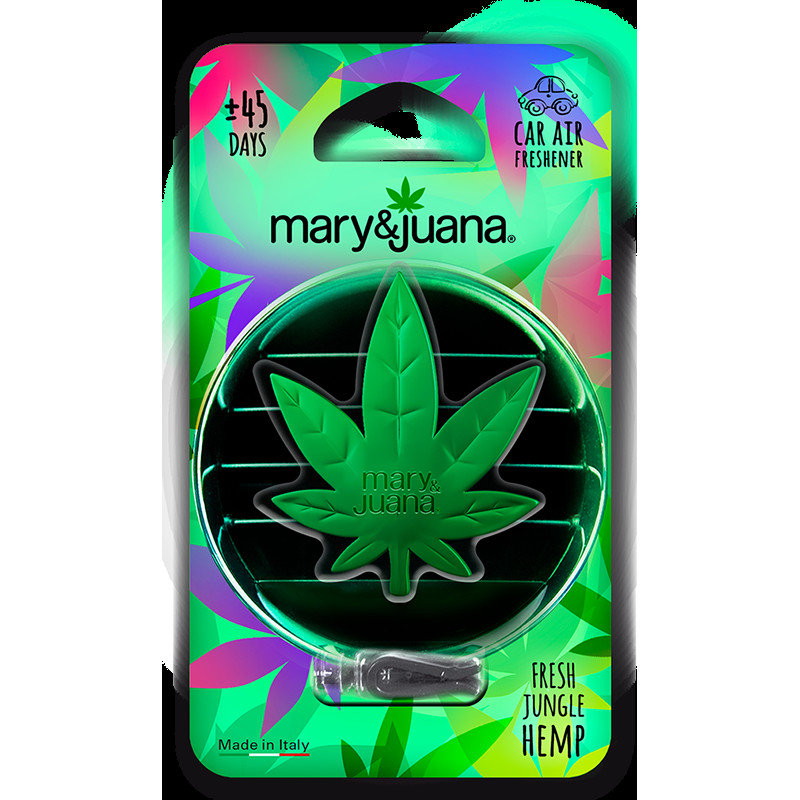 Освіжувач на обдув Мері та Хуана Свіжа трава Зелений (Fresh Jungle Hemp Green) "Mary & Juana" MJ003 Освіжувач на обдув Мері та Хуана Свіжа трава Зелений (Fresh Jungle Hemp Green) "Mary & Juana" MJ003