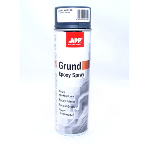 Грунт епоксидний 500ml "APP" Grund Epoxy Spray, шіфер темно-сірий 021206